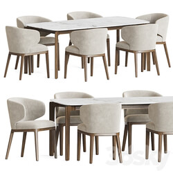 Dining Set 52 Table Chair 3D Models 3DSKY 