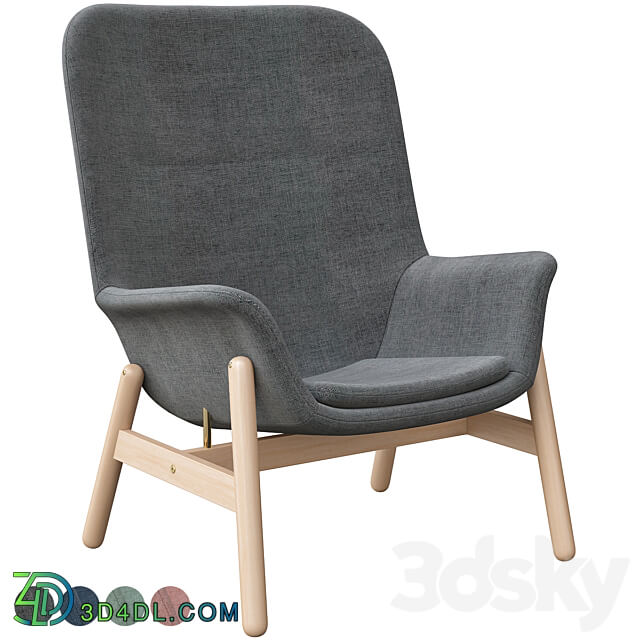 Vedbo Chair L Ikea 3D Models 3DSKY