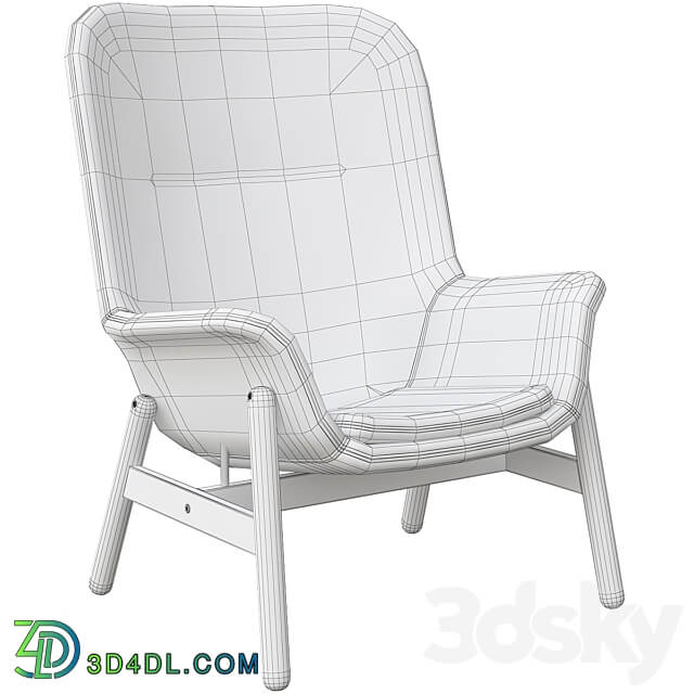 Vedbo Chair L Ikea 3D Models 3DSKY