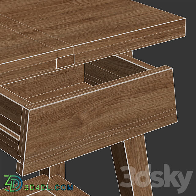 Zara Home The small recycled wooden table Sideboard Chest of drawer 3D Models 3DSKY