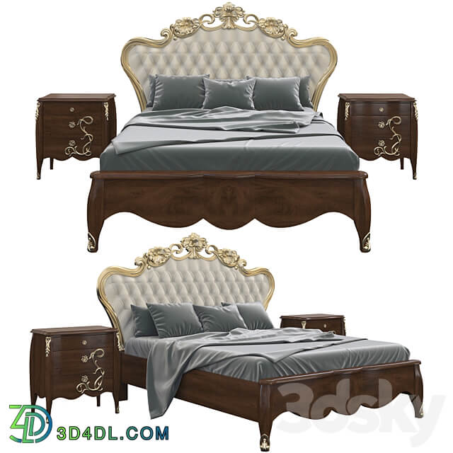 Morello Gianpaolo Bed Bed 3D Models 3DSKY