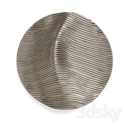 Waves variation Round wall panel Other decorative objects 3D Models 