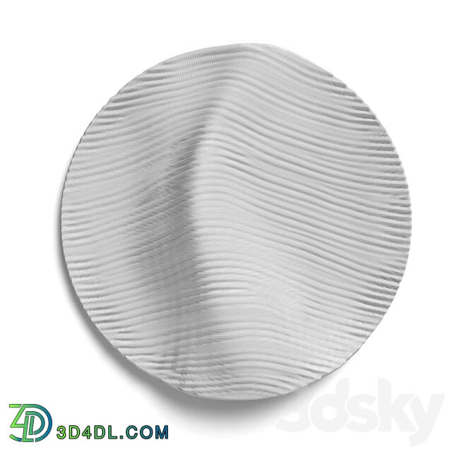 Waves variation Round wall panel Other decorative objects 3D Models