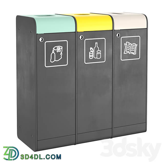 Trash bins Miscellaneous 3D Models 3DSKY