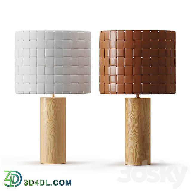 Shinola Parker Wood Table Lamp 3D Models 3DSKY