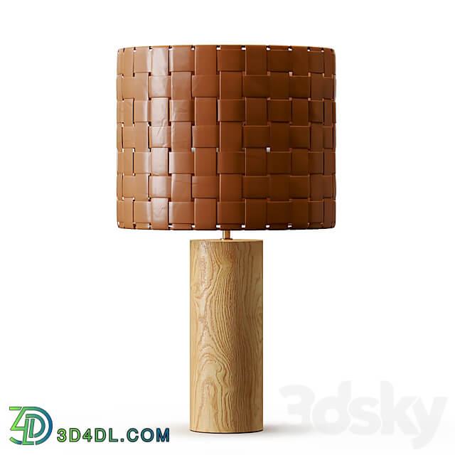 Shinola Parker Wood Table Lamp 3D Models 3DSKY