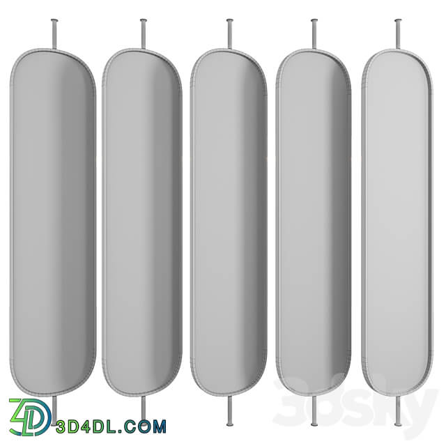 Decorative partition with embossed glass 3D Models 3DSKY