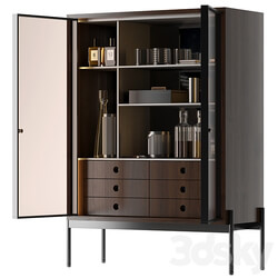 bookcase Minotti Superquadra 2021 collection 4 Wardrobe Display cabinets 3D Models 3DSKY 