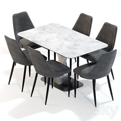 AERO table FRANCE chair B140 Table Chair 3D Models 3DSKY 