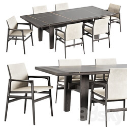 Poliform HOME HOTEL rectangular tables Table Chair 3D Models 3DSKY 