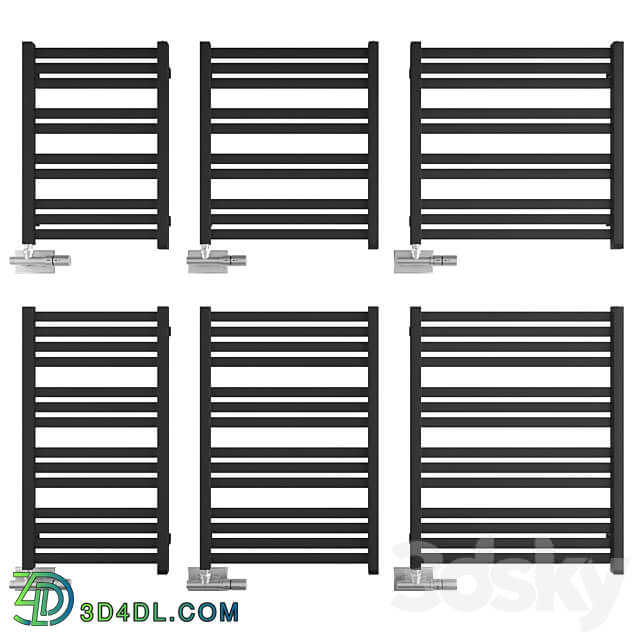 Heated towel rail Terma Marlin 3D Models 3DSKY