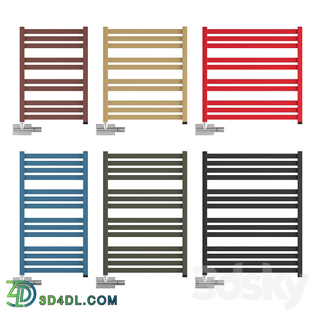 Heated towel rail Terma Marlin 3D Models 3DSKY