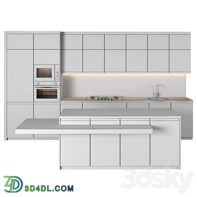 Kitchen 087 Kitchen 3D Models 3DSKY