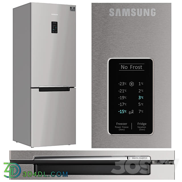 Kitchen appliances. Hood oven refrigerator hob. Samsung. Bosch. 3D Models