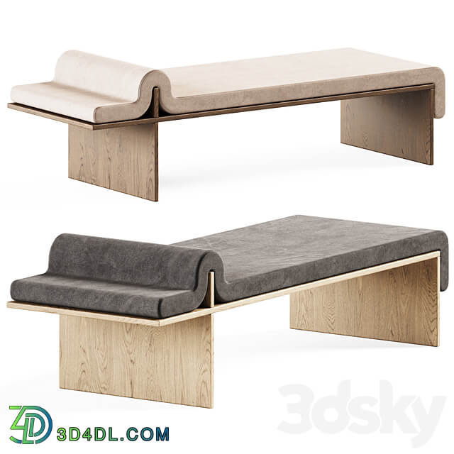 Melt Daybed By Bower Studio Upholstered bench 3D Models 3DSKY