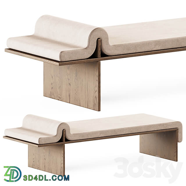 Melt Daybed By Bower Studio Upholstered bench 3D Models 3DSKY