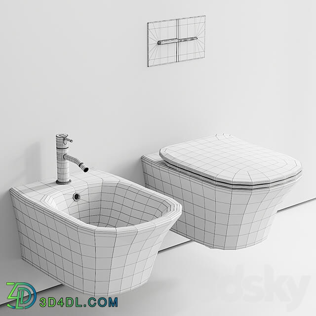 Antonio Lupi Design Cabo Wall Hung WC 3D Models