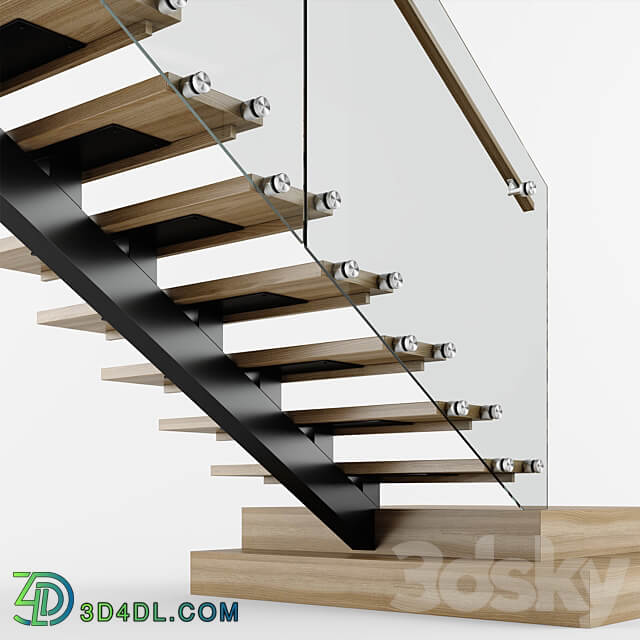 Modern interior stair 06 3D Models 3DSKY
