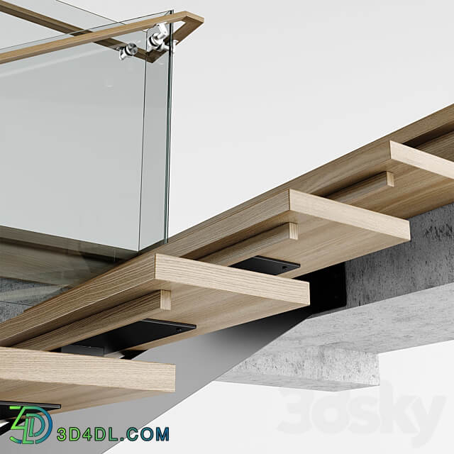 Modern interior stair 06 3D Models 3DSKY