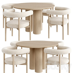 Dinning set 34 Table Chair 3D Models 3DSKY 