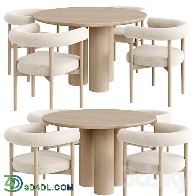 Dinning set 34 Table Chair 3D Models 3DSKY