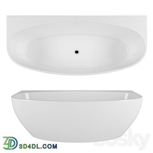 Freestanding bathtub BelBagno BB83 1700 3D Models 3DSKY