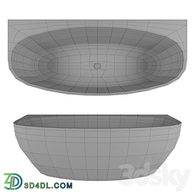 Freestanding bathtub BelBagno BB83 1700 3D Models 3DSKY