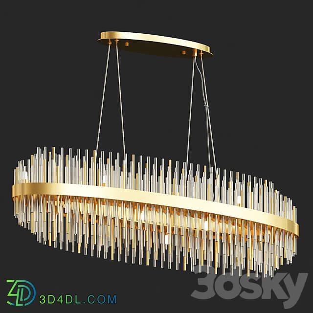 Odeon Light Ida Oval Chandelier Pendant light 3D Models 3DSKY