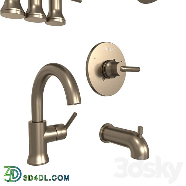 Delta faucet tap fixture tub shower 3D Models 3DSKY