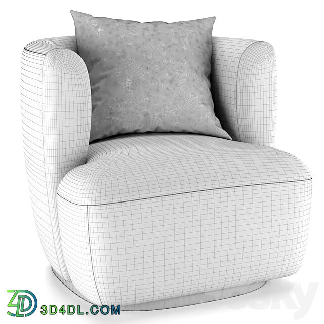 Armchair Nidou 3D Models 3DSKY