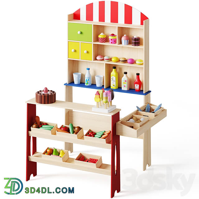 Children corner shop by Lelin toys 3D Models 3DSKY