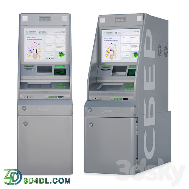 Sber ATM Miscellaneous 3D Models 3DSKY