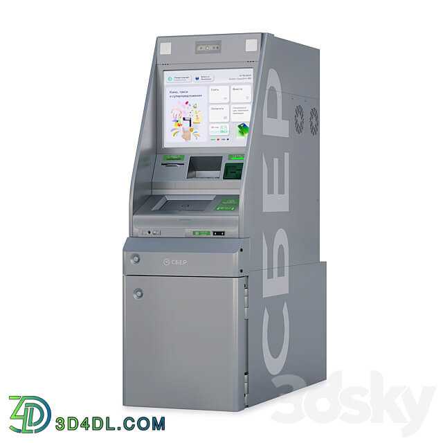 Sber ATM Miscellaneous 3D Models 3DSKY