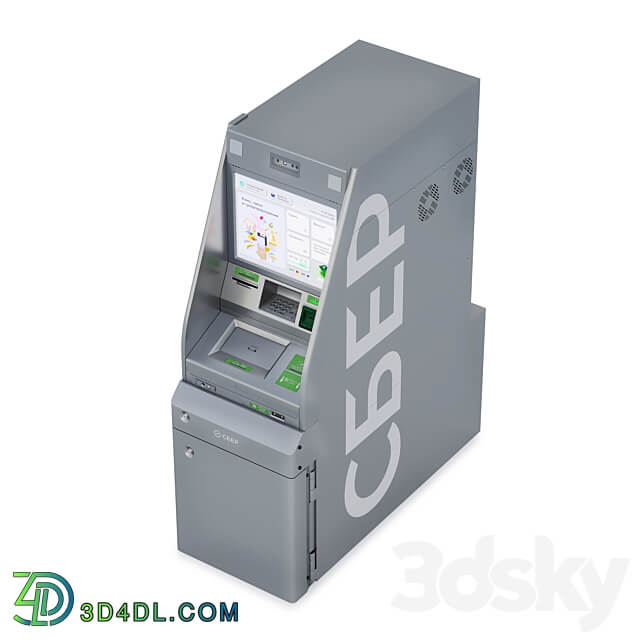 Sber ATM Miscellaneous 3D Models 3DSKY