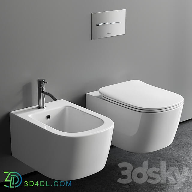 Antonio Lupi Design Komodo Wall Hung WC 3D Models 3DSKY