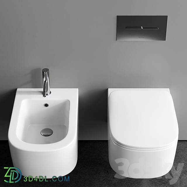 Antonio Lupi Design Komodo Wall Hung WC 3D Models 3DSKY