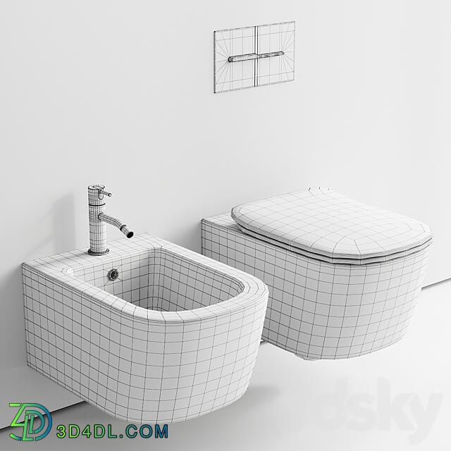 Antonio Lupi Design Komodo Wall Hung WC 3D Models 3DSKY