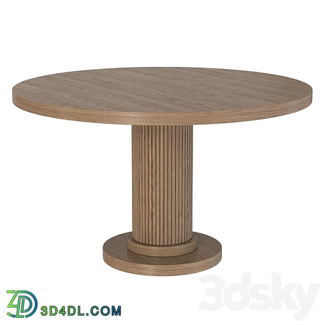 Byron dining table round 3D Models 3DSKY
