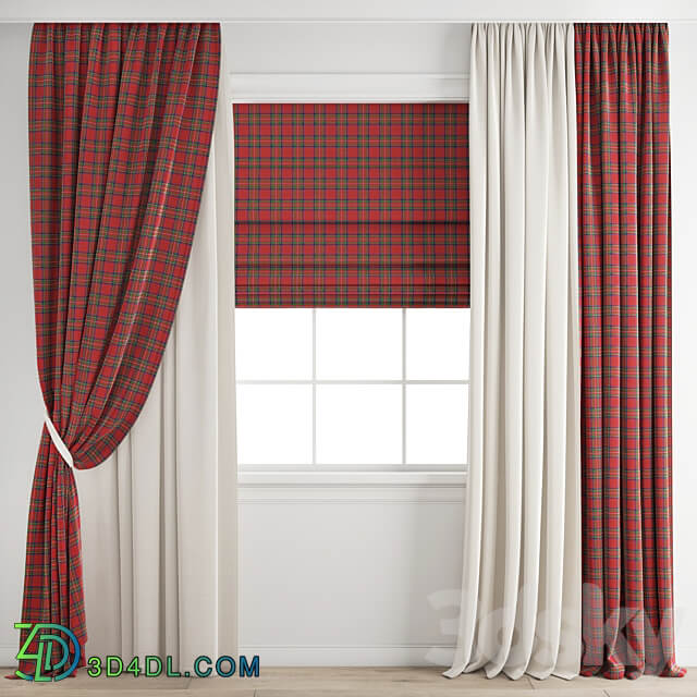 Curtain 390 Christmas 3D Models 3DSKY