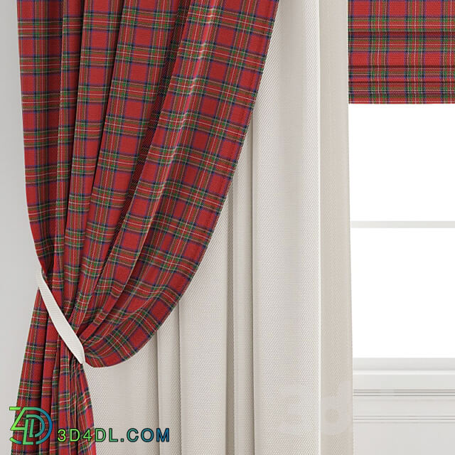 Curtain 390 Christmas 3D Models 3DSKY