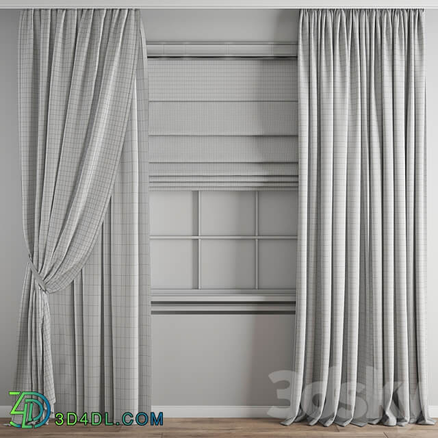 Curtain 390 Christmas 3D Models 3DSKY