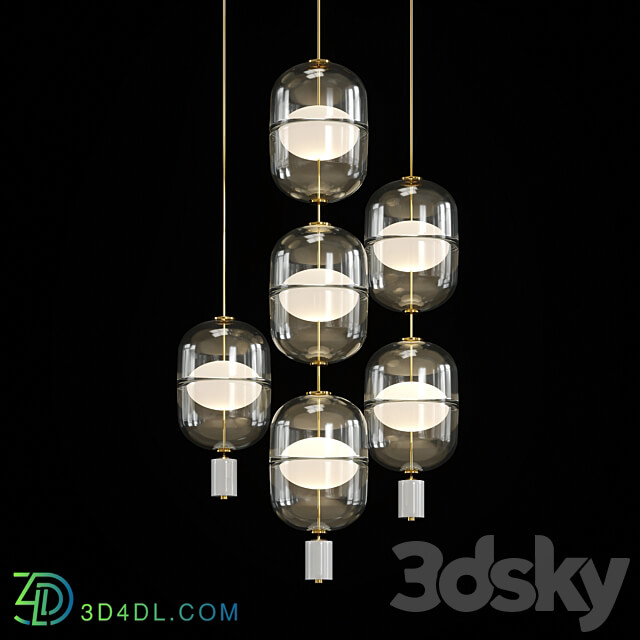 Platte Pendant light 3D Models 3DSKY