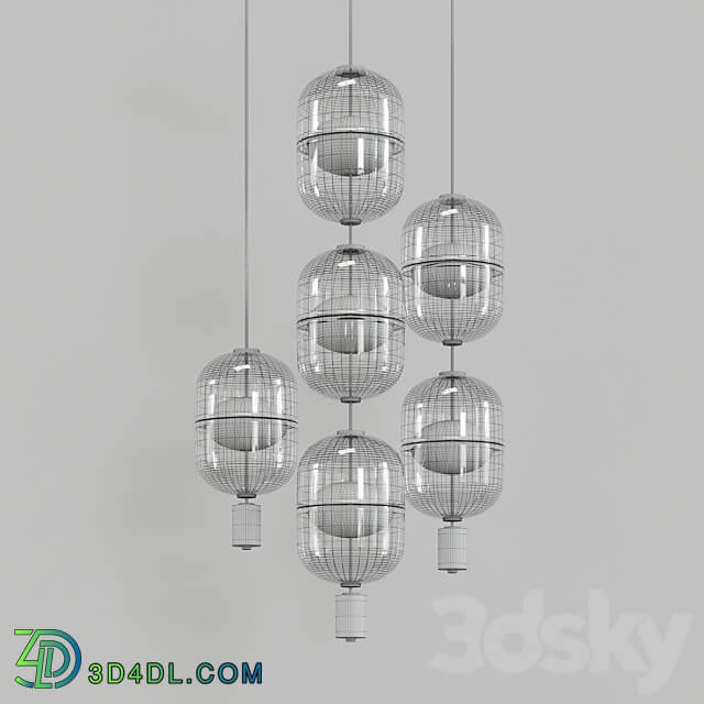 Platte Pendant light 3D Models 3DSKY