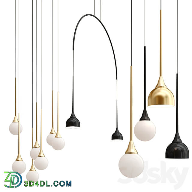 TULIPANO collection By EGOLUCE Pendant light 3D Models 3DSKY