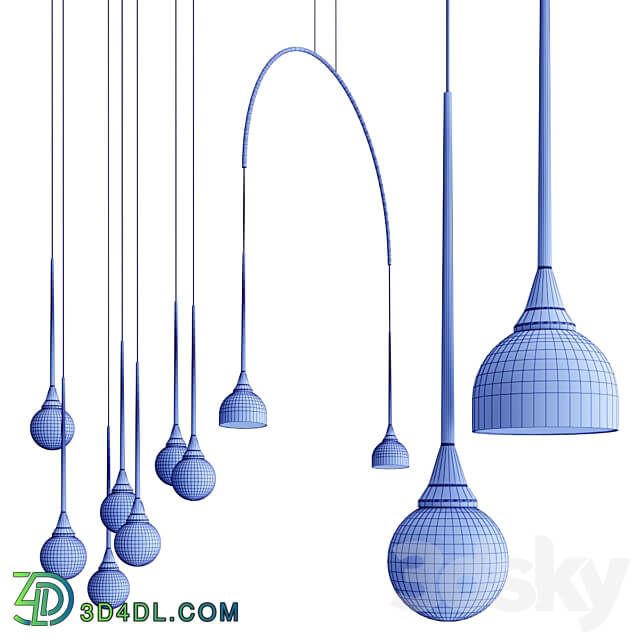 TULIPANO collection By EGOLUCE Pendant light 3D Models 3DSKY