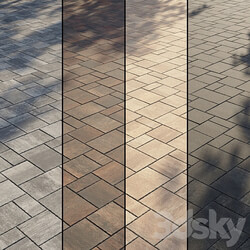 Paving Type 2 Set 11 3D Models 