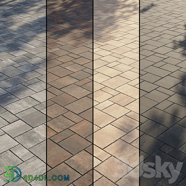 Paving Type 2 Set 11 3D Models