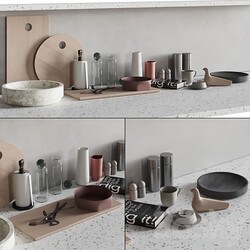 066 Kitchen Decor Set Accessories 01 3D Models 3DSKY 