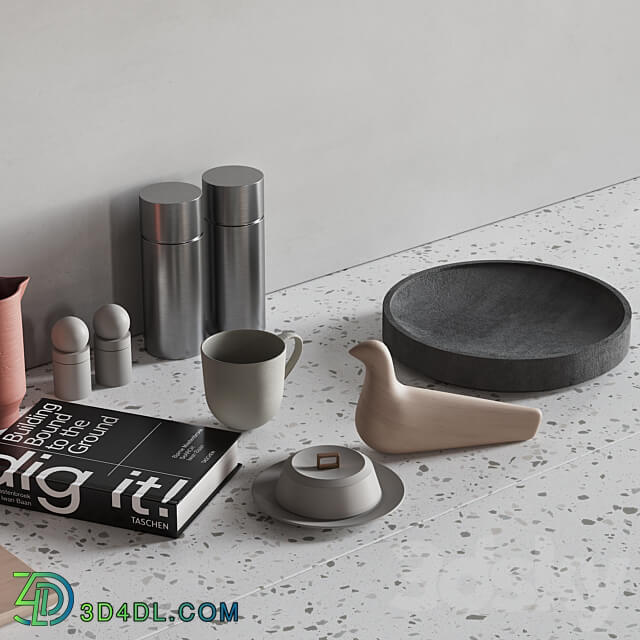 066 Kitchen Decor Set Accessories 01 3D Models 3DSKY