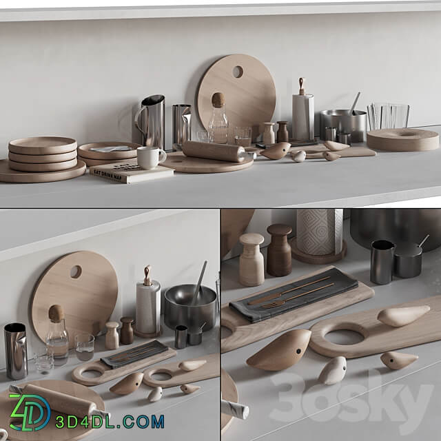 067 Kitchen Decor Set Accessories 02 3D Models 3DSKY